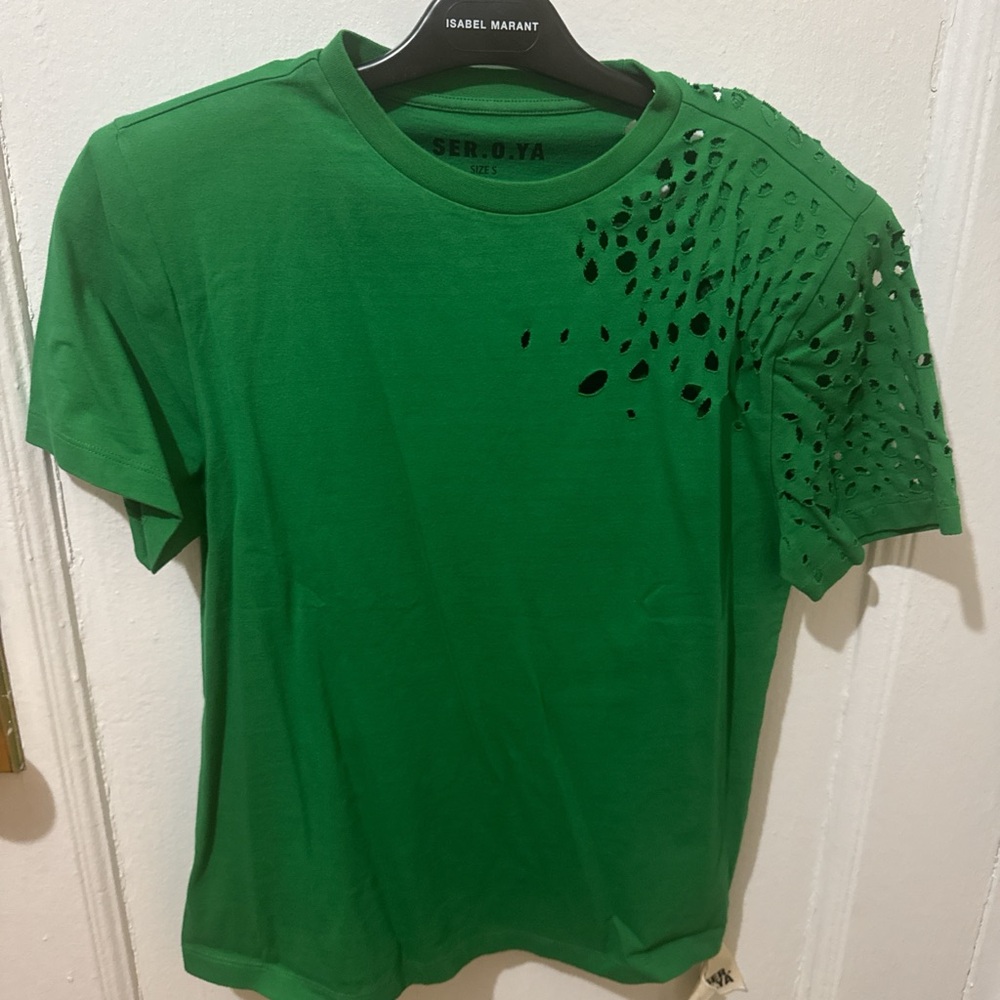 Ser.o.ya Brand new green t shirts S